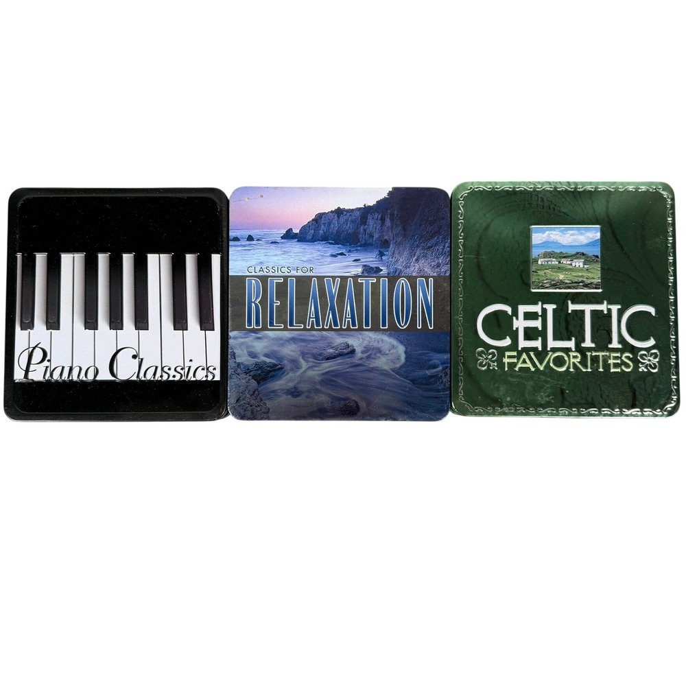 Madacy Classical CD Collection Piano Relaxation Celtic 11 Disc Tin Set 2006